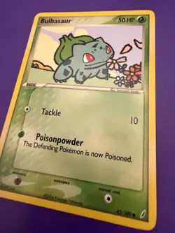 🔥 2006 Pokemon EX Crystal Guardians Bulbasaur #45/100 NM+ Raw 🔥 - Image 5