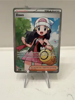 2025 Pokemon TCG Phantasmal Flames Ultra Rare Full Art Holo Trainer Dawn 118/094 - Image 1