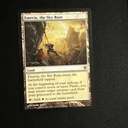 Magic The Gathering MTG Zendikar Card Emeria, The Sky Ruin 213/249 LP RARE - Image 1