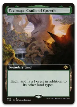 Yavimaya, Cradle of Growth (Extended Art) #480 NM Modern Horizons 2 Magic MTG - Image 1