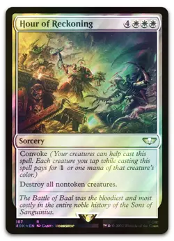 Hour of Reckoning (Surge Foil) #187 (NM) Warhammer 40,000 40K Magic MTG - Image 1
