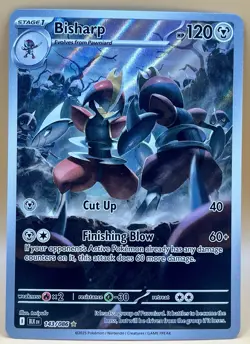 Bisharp 143/086 – Black Bolt (Illustration Rare Holo) – NM – 2025 Pokemon TCG - Image 1