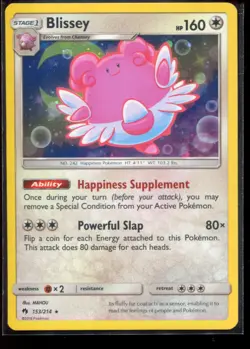 Blissey 153/214 LP-NM Cosmos Promo Holo Pokemon Card - Image 1