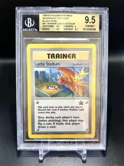 GEM MINT BGG 9.5 Lucky Stadium WoTC Black Star Promo #41 LOW POP 18 Pokemon Card - Image 1