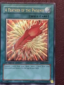 Yu-Gi-Oh! “ A FEATHER OF THE PHOENIX” Ultimate Rare 1st Ed FET-EN037 - Image 1