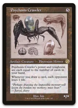 Psychosis Crawler (Schematic) #107 (NM) Brothers' War BRR Magic MTG - Image 1