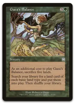 Gaea's Balance #77 (NM) Apocalypse APC Magic MTG - Image 1