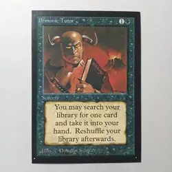 Demonic Tutor x (1) MTG - Collectors' Edition (CE) - EX/NM - Image 1