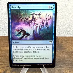 Resculpt #115-FOIL- MTG- Commander Masters CMM-LP - Image 1
