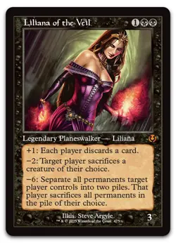 Liliana of the Veil (Retro Frame) #475 (NM) Innistrad Remastered INR Magic MTG - Image 1
