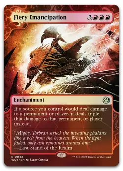 Fiery Emancipation #42 (Foil) (NM) Wilds of Eldraine WOT Magic MTG - Image 1