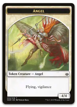 Angel Token #2 (NM) War of the Spark WAR Magic MTG - Image 1