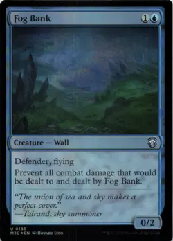 MTG Fog Bank (Ripple Foil) Foil NM MH3 Commander - Image 1