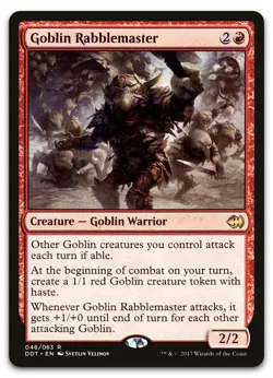 Goblin Rabblemaster #46 (NM) Merfolk vs Goblins DDT Magic MTG - Image 1