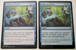 MTG Didn't Say Please Throne Of Eldraine Foil & Non Foil Magic The Gathering x2 - Image 1