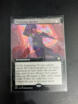 Protection Racket (Extended Art) Commander: Streets of New Capenna Regular mtg - Image 1