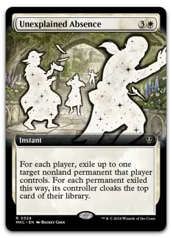 Unexplained Absence (Extended Art) #328 (NM) Murders Karlov Manor MKC Magic MTG - Image 1