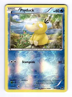 Psyduck XY - BREAKpoint #16 (2016) Common Reverse Holo NM Pokemon - Image 1