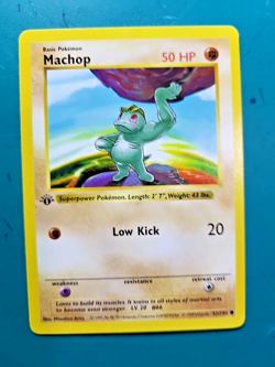 1999 Pokemon Base 1st Edition #52 Machop - Image 1
