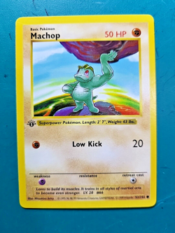 1999 Pokemon Base 1st Edition #52 Machop - Image 2