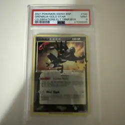 Greninja PSA 9 2021 Pokemon Celebrations Gold Star Black Star Promo SWSH144 - Image 1