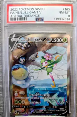 Pokemon 2022 Astal Radiance Hisuain V Full Art PSA 8 - Image 1