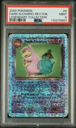 PSA 9 - 2002 Pokemon Legendary Collection DARK SLOWBRO Reverse Foil #8 (0663) - Image 1