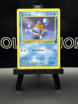Pokemon TCG Team Rocket Squirtle 68/82 Unlimited Common WOTC Regular LP - Image 2