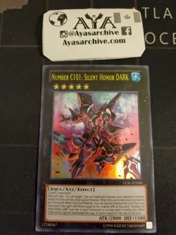 Number C101: Silent Honor DARK - LVAL-EN046 - ULTRA Rare - UNLIMITED NM YUGIOH - Image 1