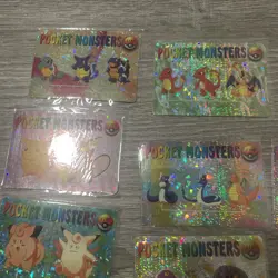 Pokemon Vintage Pocket Monsters Vending HOLO Prism Stickers (36 Cards) Laser - Image 2