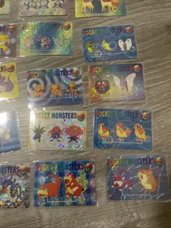 Pokemon Vintage Pocket Monsters Vending HOLO Prism Stickers (36 Cards) Laser - Image 5