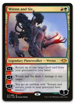 Wrenn and Six #217 (NM) Modern Horizons MH1 Magic MTG - Image 1