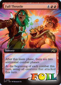 Full Throttle Extended Art 0386 MTG Aetherdrift Rare NP Foil - Image 1