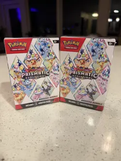Lot Of 2 Pokemon TCG Scarlet Violet Prismatic Evolutions Booster Bundles Sealed - Image 1
