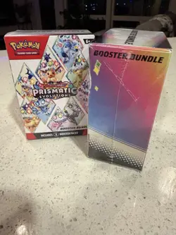 Lot Of 2 Pokemon TCG Scarlet Violet Prismatic Evolutions Booster Bundles Sealed - Image 2