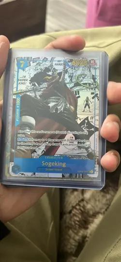 Namco One Piece CCG Sogeking OP03-122 Foil Secret Rare Character Premium Booster - Image 1