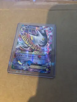 Pokemon TCG M Gengar EX Black Star Promo Card XY166 Shiny Holo - Image 1