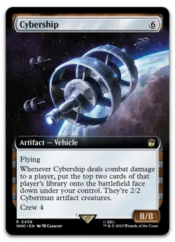 Cybership (Extended Art) #458 (NM) Doctor Who WHO Magic MTG - Image 1