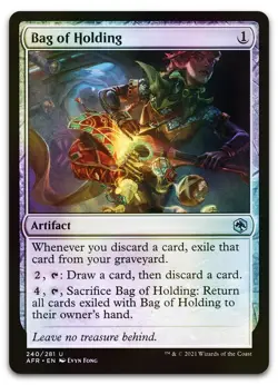Bag of Holding #240 (Foil) (NM) Forgotten Realms AFR Magic MTG - Image 1