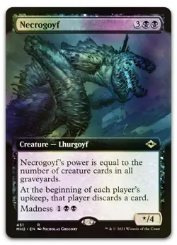 Necrogoyf (Extended Art) #451 (Foil) (NM) Modern Horizons 2 MH2 Magic MTG - Image 1