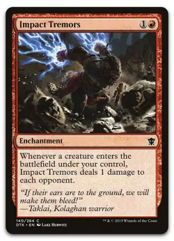 Impact Tremors #140 (LP) Dragons of Tarkir DTK Magic MTG - Image 1