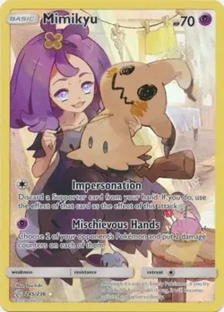 Mimikyu - 245/236 - Secret Rare PL/MP, English Pokemon Cosmic Eclipse - Image 1