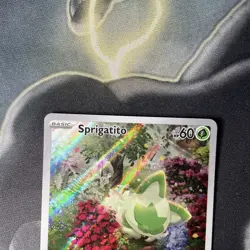 Pokemon TCG SV Paldea Evolved Sprigatito 196/193 Illustration Rare Card NM - Image 2