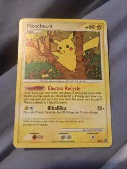 Pokemon TCG Card Pikachu DP16 Advent Calendar Snowflake Stamped Promo MP - Image 1