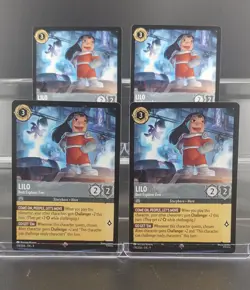 Disney Lorcana Lilo - Best Explorer Ever 174/204 Fabled Super Rare 4 Cards - Image 1