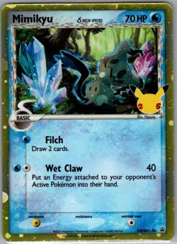 Mimikyu (Delta Species) SWSH136 SWSH: Sword & Shield Promo - Pokemon Card - NM - Image 1
