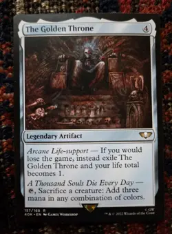 Mtg The Golden Throne Warhammer 40k Universes Beyond Near Mint - Image 1