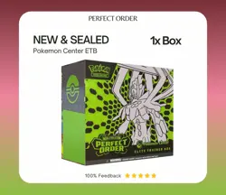 Pokemon Center Elite Trainer Box Mega Evolution Perfect Order ETB *NEW*PRESALE* - Image 1