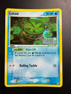 Pokemon Lotad 55/100 EX Crystal Guardians Reverse Holo Stamped - Near Mint - Image 1