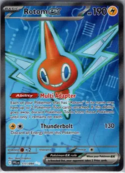 Rotom ex 111/094 ME02: Phantasmal Flames - Pokemon Card - NM - Image 1